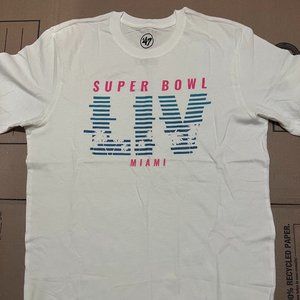 NFL 47 Brand Super Bowl LIV 54 White Shirt Medium